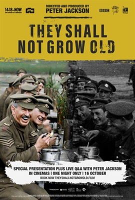 They Shall Not Grow Old Poster with Hanger