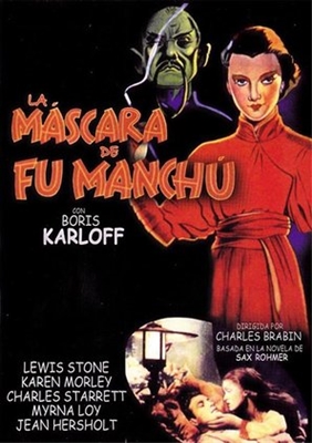 The Mask of Fu Manchu Wooden Framed Poster
