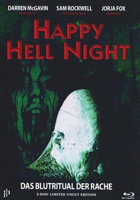 Happy Hell Night Wooden Framed Poster