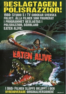 Eaten Alive Wooden Framed Poster