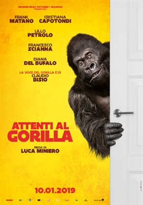 Attenti al gorilla Wooden Framed Poster