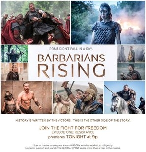 Barbarians Rising Poster with Hanger
