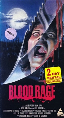 Blood Rage Metal Framed Poster