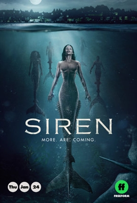 Siren Wooden Framed Poster