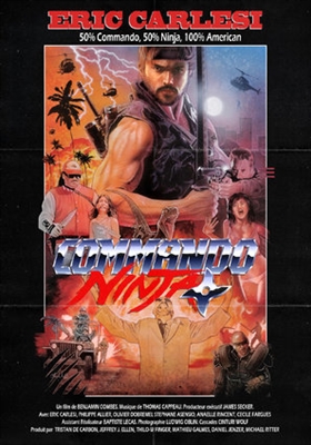 Commando Ninja Wooden Framed Poster