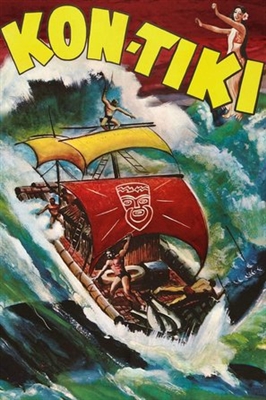 Kon-Tiki Wooden Framed Poster