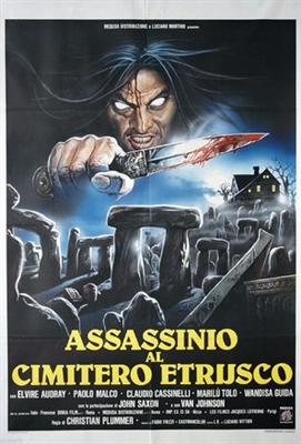 Assassinio al cimitero etrusco Canvas Poster