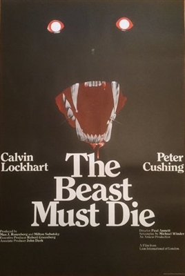 The Beast Must Die Wooden Framed Poster