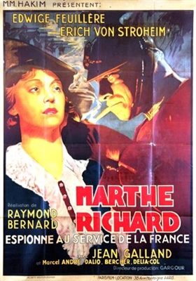 Marthe Richard au service de la France Metal Framed Poster