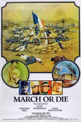 March or Die Wooden Framed Poster