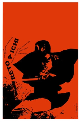 Zatôichi chikemuri kaidô  Metal Framed Poster