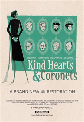 Kind Hearts and Coronets Wooden Framed Poster