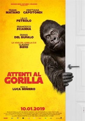 Attenti al gorilla Wood Print