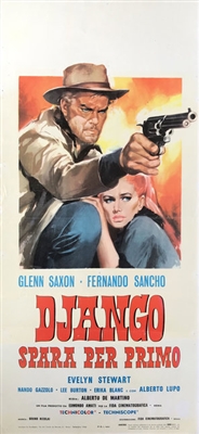 Django spara per primo Wooden Framed Poster