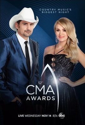 52nd Annual CMA Awards Wooden Framed Poster