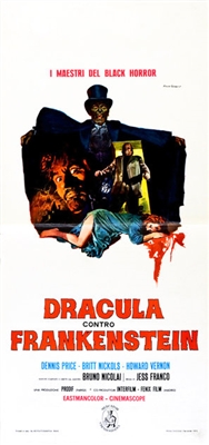 Drácula contra Frankenstein Canvas Poster