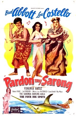 Pardon My Sarong Wooden Framed Poster