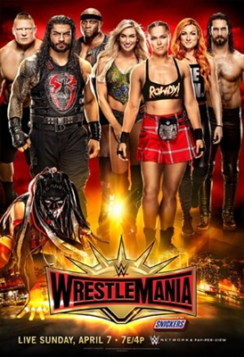 WrestleMania 35 Metal Framed Poster