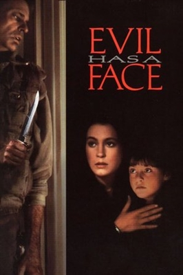 Evil Has a Face Wooden Framed Poster