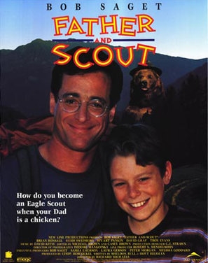 Father and Scout Wooden Framed Poster