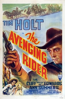 The Avenging Rider Metal Framed Poster