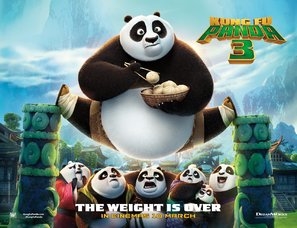 Kung Fu Panda 3 Poster with Hanger