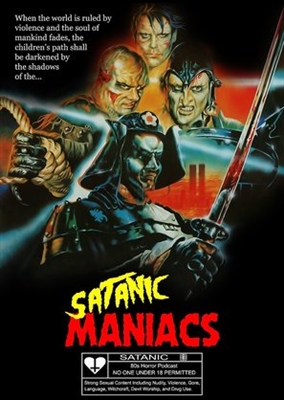Neon Maniacs Poster with Hanger