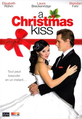 A Christmas Kiss Wooden Framed Poster