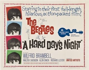 A Hard Day's Night Wooden Framed Poster