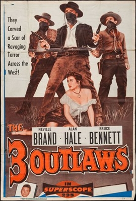 The Three Outlaws Wood Print