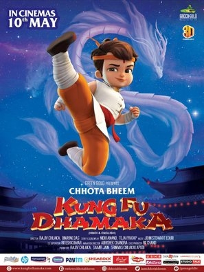 Chhota Bheem Kung Fu Dhamaka Metal Framed Poster