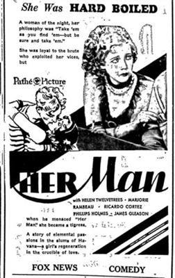 Her Man Poster with Hanger