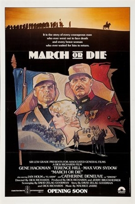 March or Die Metal Framed Poster