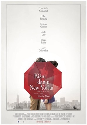 A Rainy Day in New York Poster with Hanger