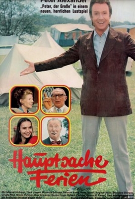 Hauptsache Ferien Poster with Hanger