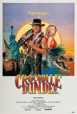 Crocodile Dundee Poster with Hanger