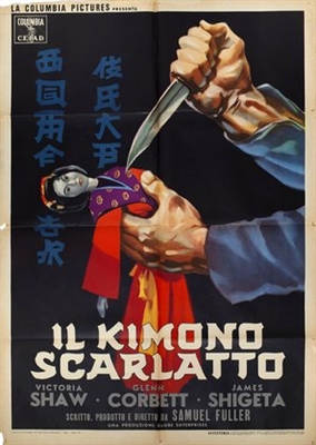 The Crimson Kimono Wooden Framed Poster