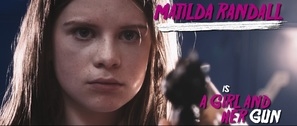 A Girl and Her Gun Metal Framed Poster