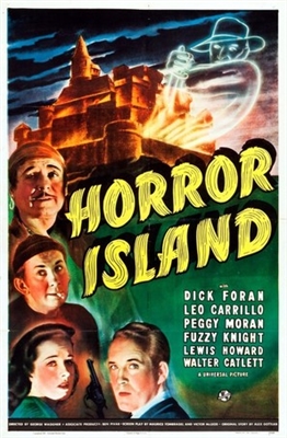 Horror Island Wooden Framed Poster