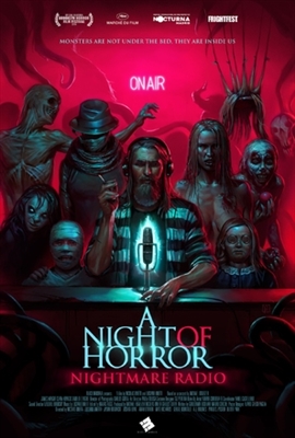 A Night of Horror: Nightmare Radio Metal Framed Poster