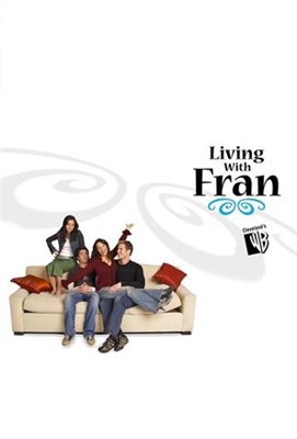 Living with Fran Wooden Framed Poster
