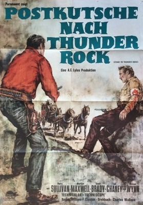 Stage to Thunder Rock Wood Print