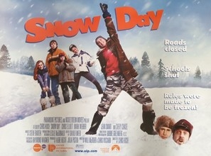 Snow Day Wooden Framed Poster