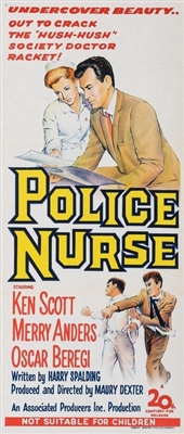 Police Nurse Metal Framed Poster