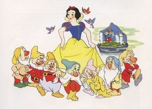 Snow White and the Seven Dwarfs Metal Framed Poster