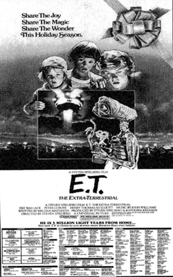 E.T.: The Extra-Terrestrial Wooden Framed Poster
