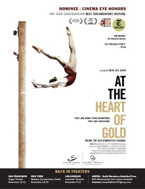 At the Heart of Gold: Inside the USA Gymnastics Scandal Poster with Hanger