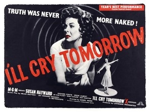 I'll Cry Tomorrow Wooden Framed Poster