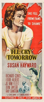 I'll Cry Tomorrow Wooden Framed Poster