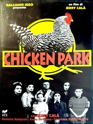 Chicken Park Wooden Framed Poster